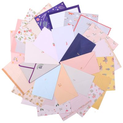 Writing Paper and Envelope Set, 9 Pieces