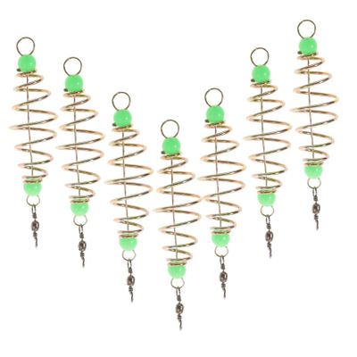 BELLIFFY Fishing Bait Spirals, 24-Piece Carbon Steel Fish Feeder Baskets