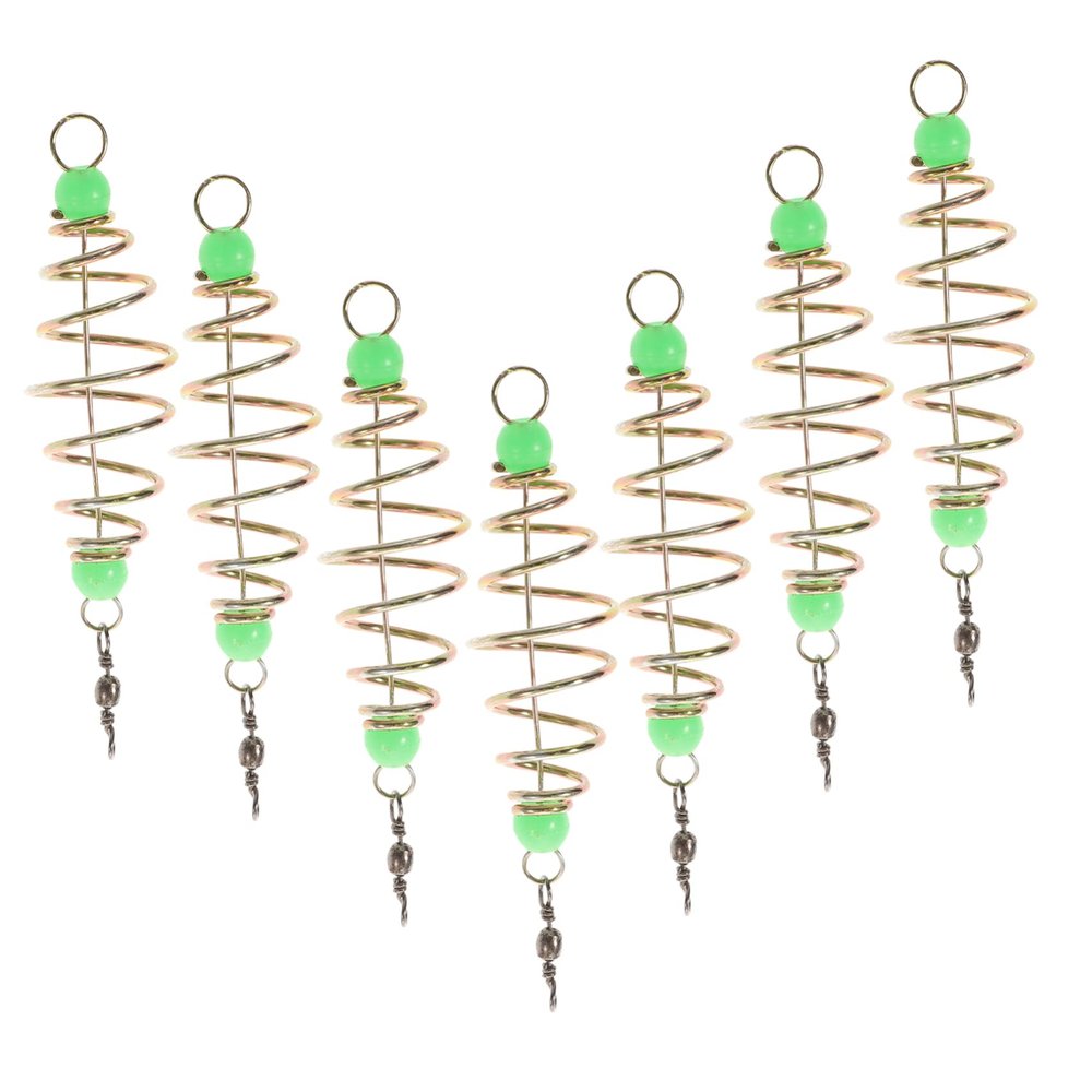 BELLIFFY Fishing Bait Spirals, 24-Piece Carbon Steel Fish Feeder Baskets
