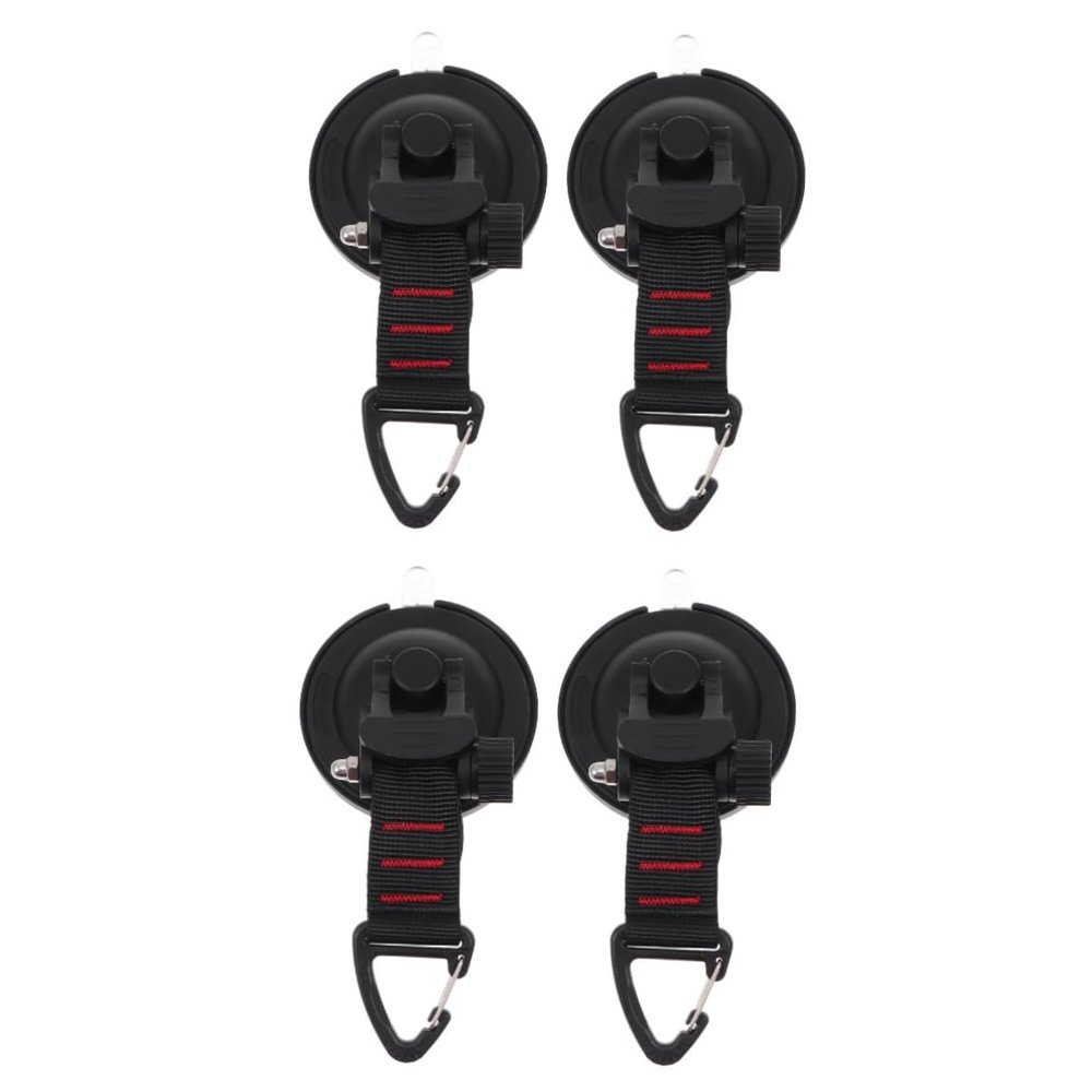 BESPORTBLE 4-Piece Suction Cup Hooks for Tents, Tarps and Sunshades