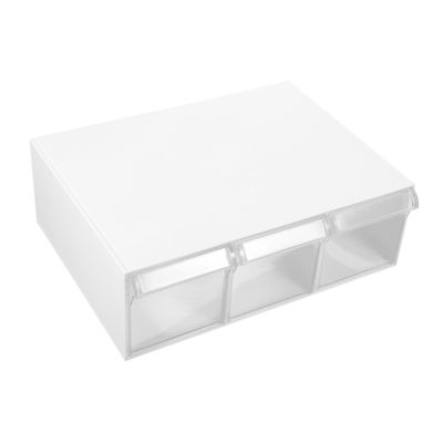 Desktop Storage Box Set with Drawer, 3 Compartments