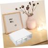 Desktop Storage Box Set with Drawer, 3 Compartments view 2
