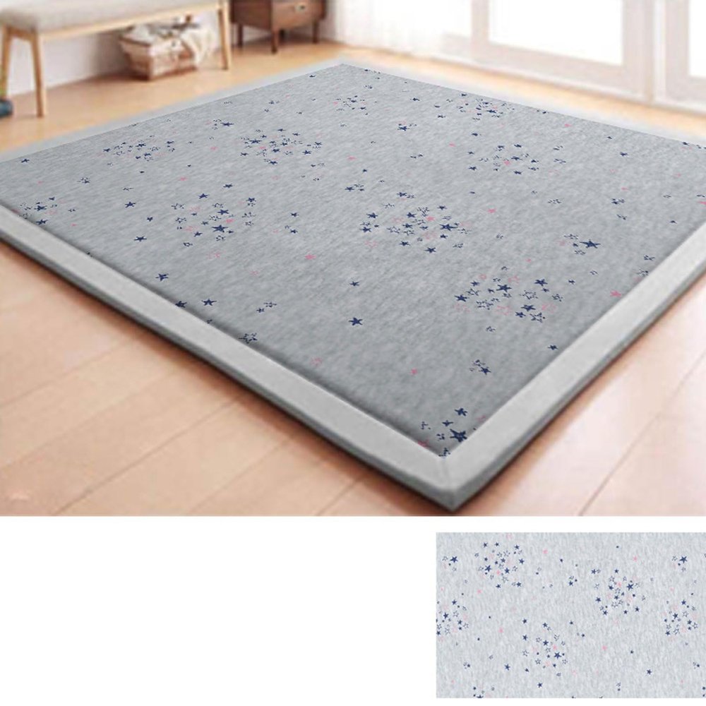TYYUETY Soft Coral Velvet Kids' Playroom Rug
