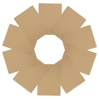 NUOBESTY 10-Sheet 3D-Formable Corrugated Cardboard for Shipping and Crafts