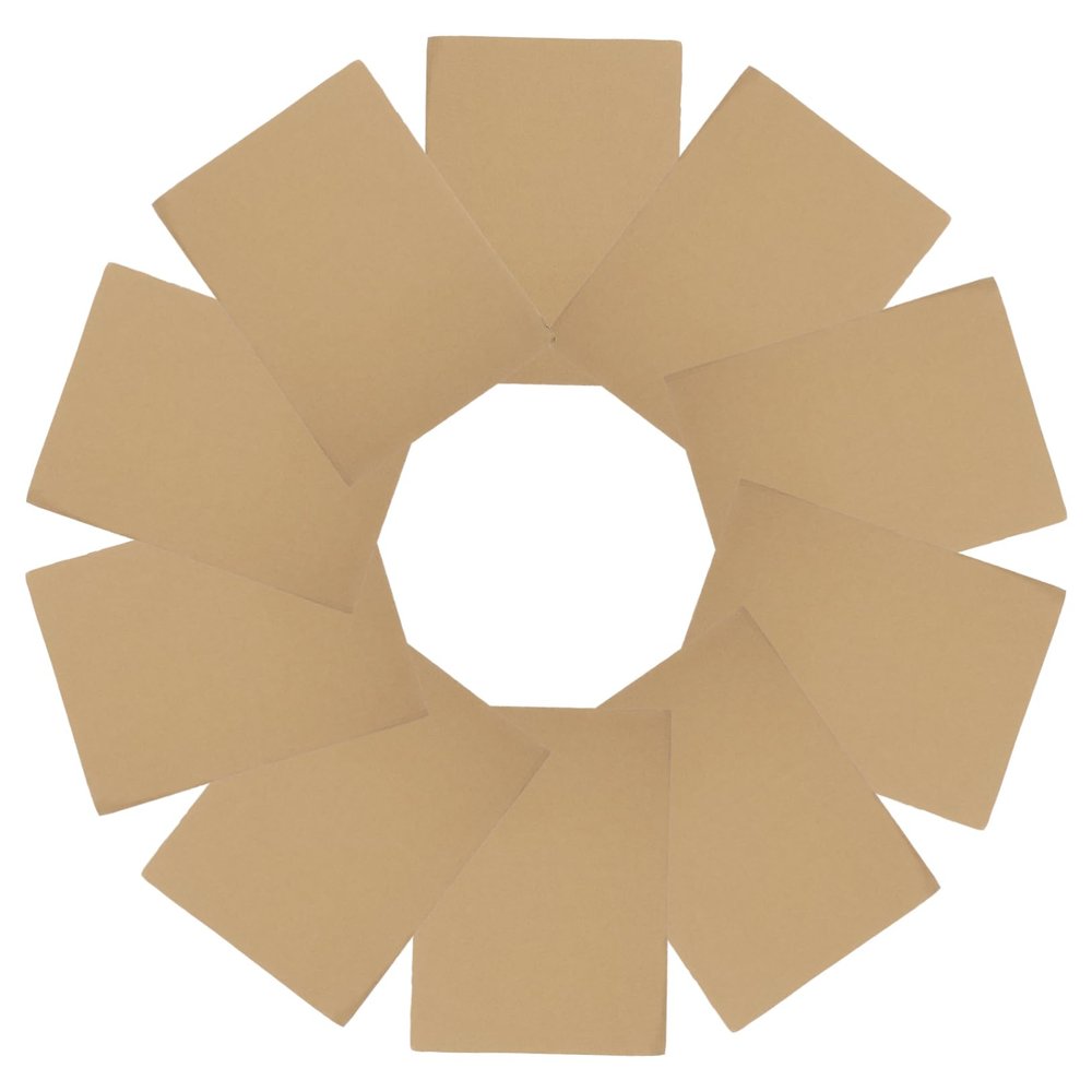 NUOBESTY 10-Sheet 3D-Formable Corrugated Cardboard for Shipping and Crafts