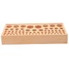 VILLFUL Beech Wood Tool Holder for Leatherworking, 68 Holes view 1