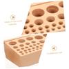 VILLFUL Beech Wood Tool Holder for Leatherworking, 68 Holes view 2