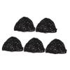 WOONEKY 5-Pack Crocheted Cotton Hair Nets for Women, Lightweight and Comfortable for Sleeping and Hair Protection view 1