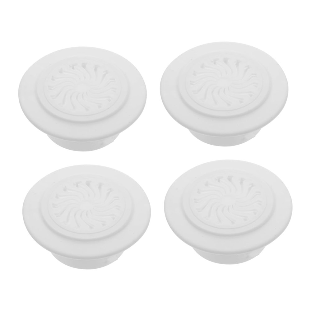 CIYODO 4-Piece Round Wall Hole Covers, Decorative Plastic, Mouse Prevention