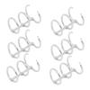 Gogogmee 6-Piece 3-Ring Binder Rings, Silver view 1