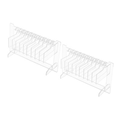 Lurrose 2-Set Acrylic Nail Art Tip Display Stand