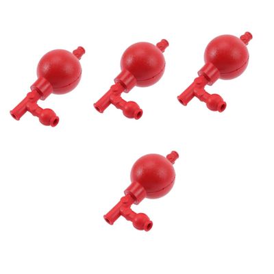 iplusmile 4-Piece Laboratory Pipette Filler with Three Valves, Rubber Suction Bulb for Precise Measurement in Chemistry and Agriculture, for Laboratory Teaching and Research
