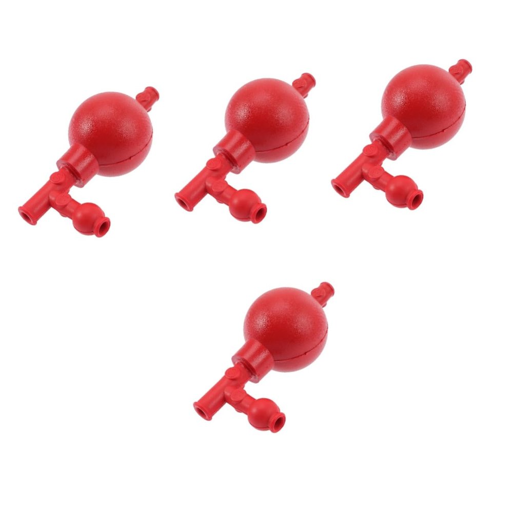 iplusmile 4-Piece Laboratory Pipette Filler with Three Valves, Rubber Suction Bulb for Precise Measurement in Chemistry and Agriculture, for Laboratory Teaching and Research