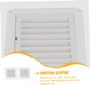 2-Pack White Plastic Exterior Wall Vent Covers with Grilles view 2