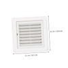 2-Pack White Plastic Exterior Wall Vent Covers with Grilles view 4