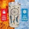 YHEGBFD Insulated Stainless Steel Travel Coffee Tumbler with Dreamcatcher & Moon Print view 3