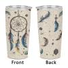 YHEGBFD Insulated Stainless Steel Travel Coffee Tumbler with Dreamcatcher & Moon Print view 4