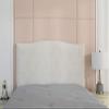 Stretchable Bed Headboard Cover, Dustproof, Solid Design, for Twin, Full, and King Beds, White view 2