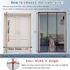 Magnetic Screen Door 215 x 215 cm, Black, Self-Closing, No-Drill Adhesive Mount view 2