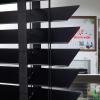 Black Horizontal Wood Blinds, 50 mm Slats, Solid Tung Wood, 110 x 240 cm view 3