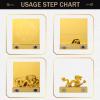 2025 3D Golden Dragon Art Calendar Memo Pad view 4