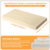 Waterproof Seat Cushion for Garden Bench, 65 x 40 x 8 cm, Color 13 view 2