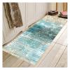 Siunwdiy Blue Runner Rug 80 x 280 cm for Hallway, Kitchen, Living Room and Bedroom, Washable Polyester, Abstract Pattern view 2
