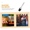 TINEASUR Stainless Steel and Silicone Basting Brush, Heat-Resistant, Easy to Clean, Small, for Grilling, Picnics, and Family Meals view 3
