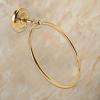 Wall-Mounted Gold Towel Ring view 3