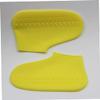 1 Pair Silicone Shoe Covers, Yellow, Waterproof, Non-Slip view 2