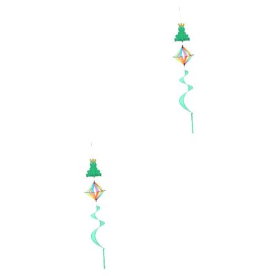 CAXUSD 2-Piece Animal Wind Spinners, Colorful Mixed Style, No Yellow Variant