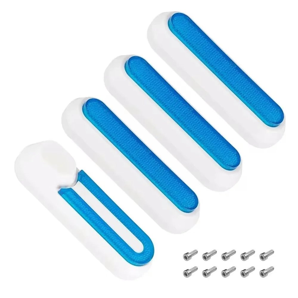 ZEMNLO Reflective Covers for Front Fork and Rear Wheel, for Xiaomi M365/Pro 2/Pro Scooters (Sky Blue)