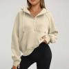 KOG Women's Cotton Hoodie, Solid Color, Warm, Slim Fit, Yellow, Size L view 2