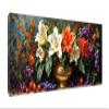 LEWWMN Paint by Numbers for Adults, Flower Vase DIY Painting Kit on Canvas with Brushes and Acrylic Paint, Unframed, 20 x 40 cm/8 x 16 in, W-849 view 1