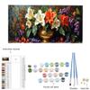 LEWWMN Paint by Numbers for Adults, Flower Vase DIY Painting Kit on Canvas with Brushes and Acrylic Paint, Unframed, 20 x 40 cm/8 x 16 in, W-849 view 2