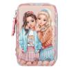 Depesche TOPModel Team Teddy 3-Compartment Filled Pencil Case, Pink view 1