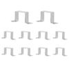 Stainless Steel Square Tube Pipe Clamps, 10-Pack (80 x 20) view 1