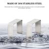 Stainless Steel Square Tube Pipe Clamps, 10-Pack (80 x 20) view 4