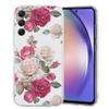 XFDSFDL Protective Case for Samsung Galaxy A15 SM-A155 (6.4-inch), Ultra-Slim Lightweight Soft TPU Phone Cover, Transparent Peony Pattern, 03 view 1