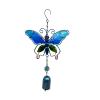 Butterfly Wind Chime with Metal, Glass, and Painted Aluminum Tubes view 1