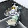 Kitchen Cabinet Corner Pull-Out Organizer, Soft-Close, Height-Adjustable, Right Opening, 700 mm view 1