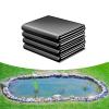 Ddasam 7 x 11 m PVC Pond Liner, Strong and Fish- and Plant-Friendly, Black, Reusable view 1
