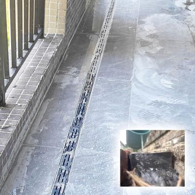 Stainless Steel Channel Drain Grate for Driveways and Patios