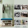 Freestanding Metal Hall Tree with Shoe Bench, 13 Hooks and 2-Tier Shoe Rack view 2