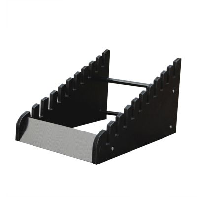 Floor Tile Display Stand with Slotted Tiers