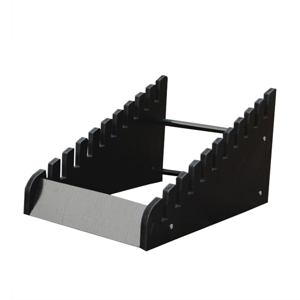 Floor Tile Display Stand with Slotted Tiers