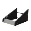 Floor Tile Display Stand with Slotted Tiers view 1