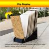 Floor Tile Display Stand with Slotted Tiers view 3