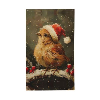 Decorative “Merry Christmas” Flag Banner, Outdoor and Indoor, 90 x 152 cm