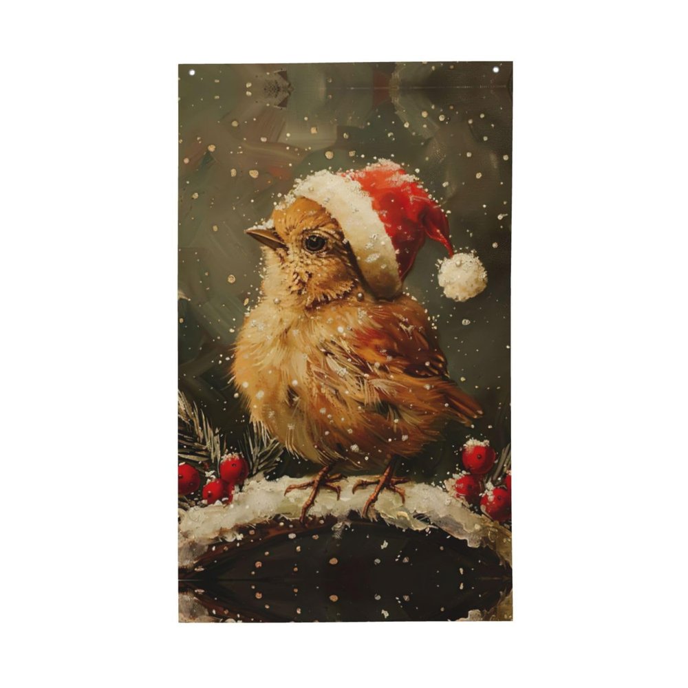 Decorative “Merry Christmas” Flag Banner, Outdoor and Indoor, 90 x 152 cm